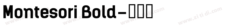 Montesori Bold字体转换